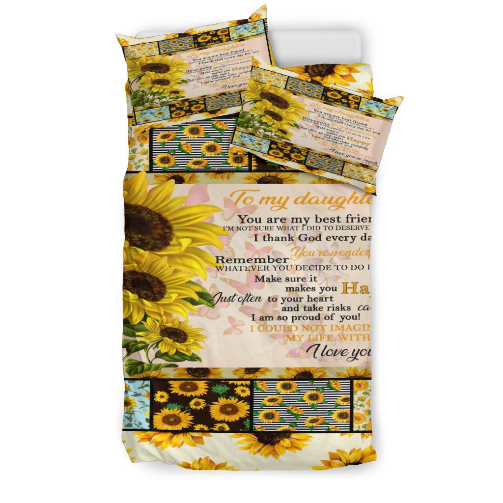 Sunflower Quilt Bedding Duvet Cover And Pillowcase Set