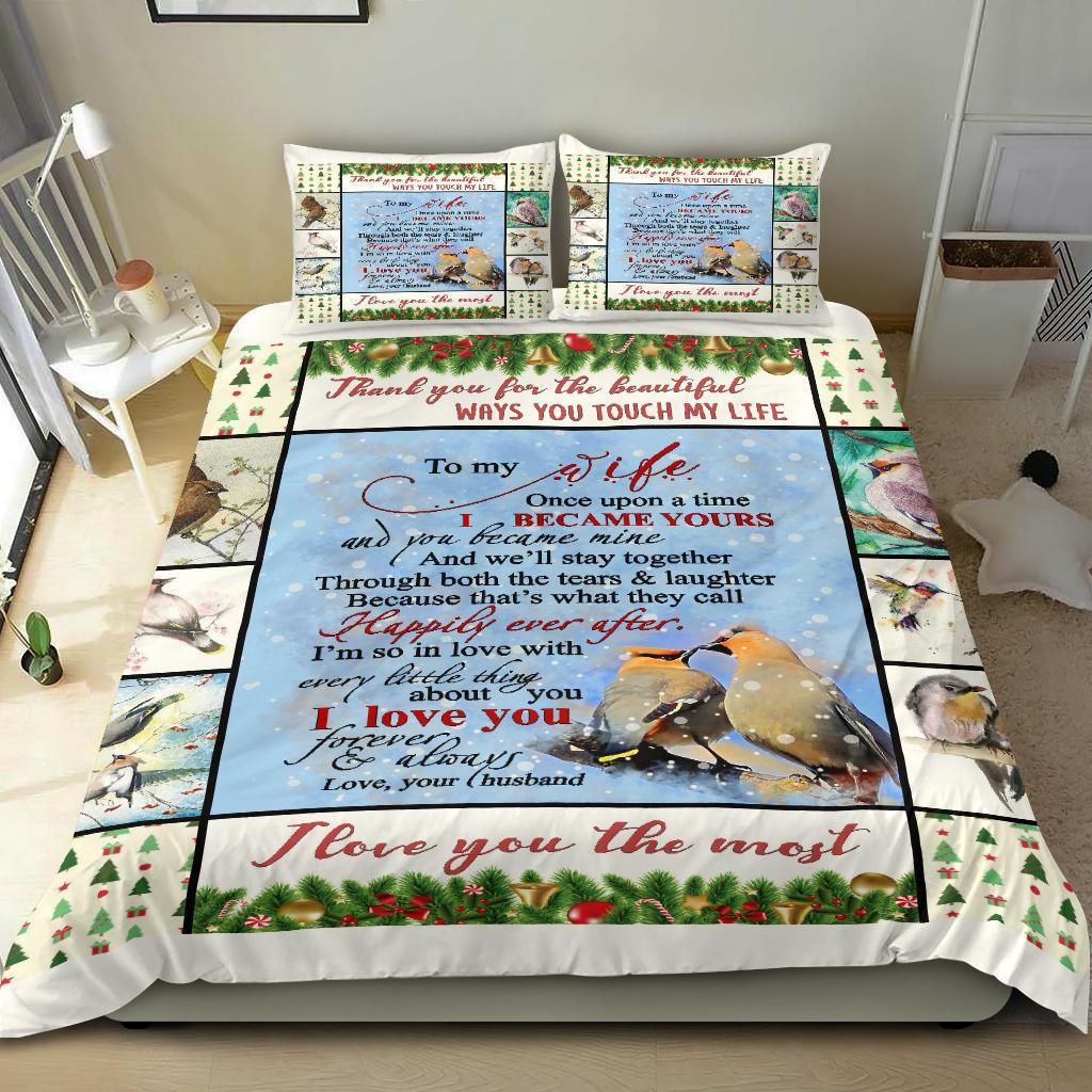 2022 To My Wife Bedding Duvet Cover And Pillowcase Set