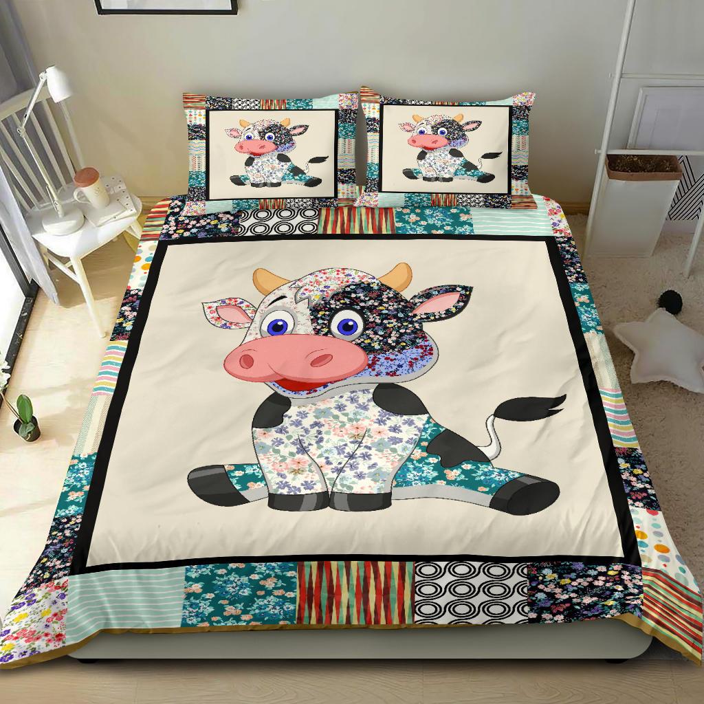 Cow Bedding Duvet Cover And Pillowcase Set