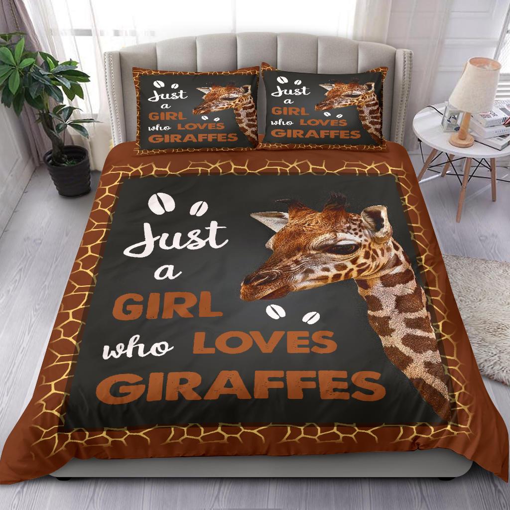 Just A Girl Who Love Cow Bedding Duvet Cover And Pillowcase Set