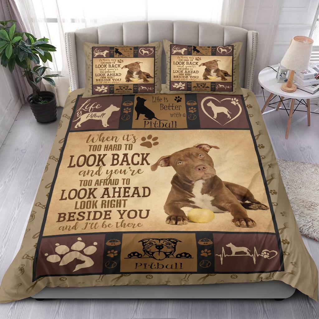 Pitbull Quilt Bedding Duvet Cover And Pillowcase Set