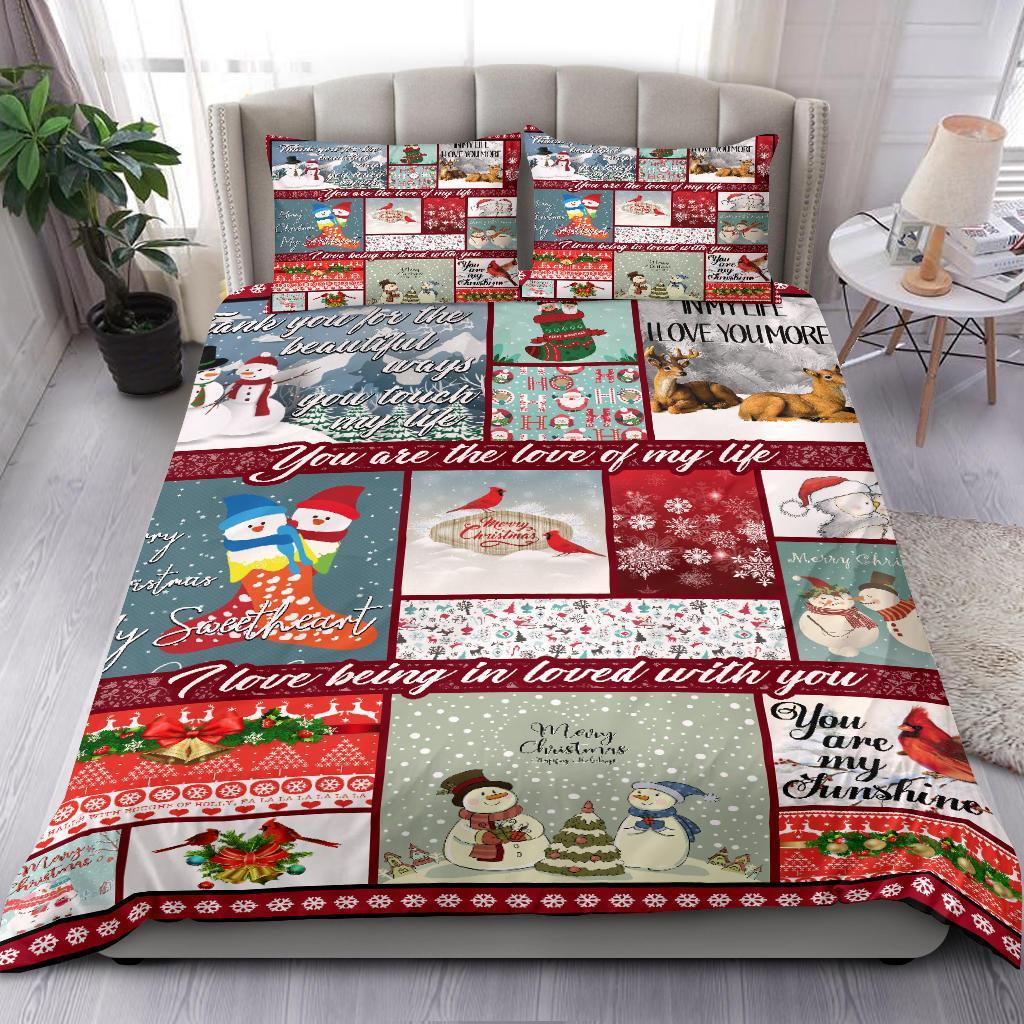 2022 Christmas Bedding Duvet Cover And Pillowcase Set