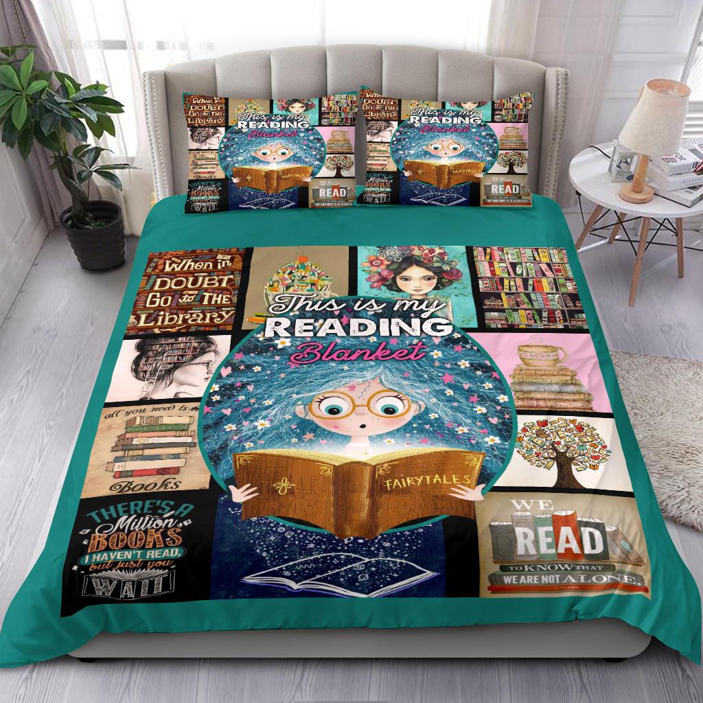Book Bedding Duvet Cover And Pillowcase Set