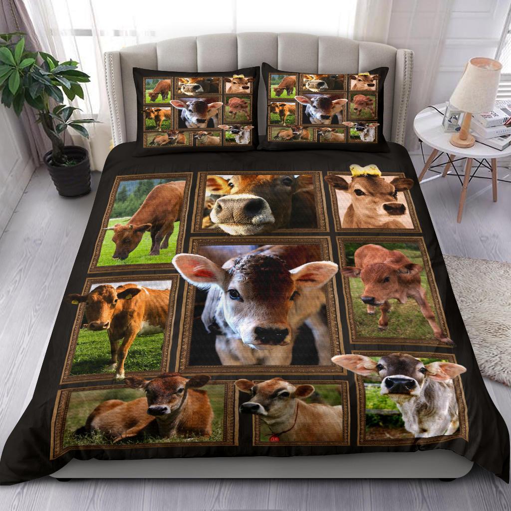 Cow Blanket Bedding Duvet Cover And Pillowcase Set