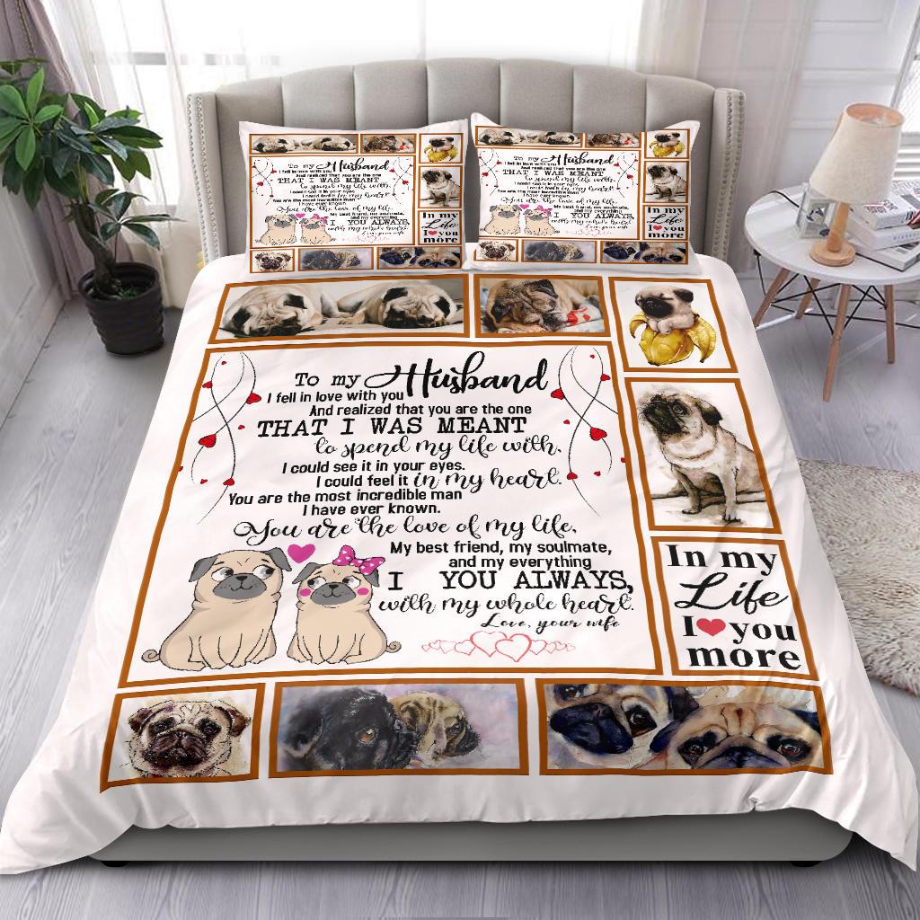 To My Husband Quilt Bedding Duvet Cover And Pillowcase Set