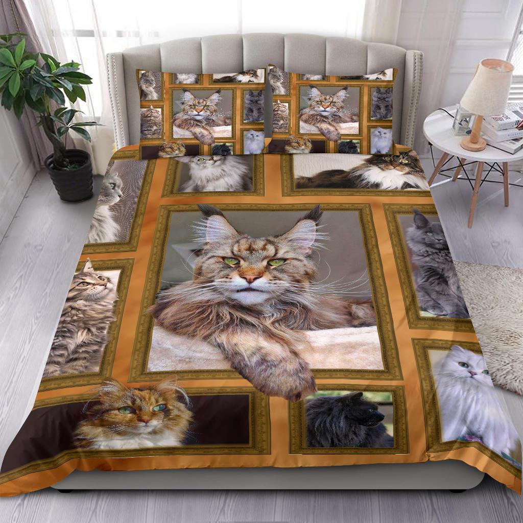Quilt Cat Bedding Duvet Cover And Pillowcase Set