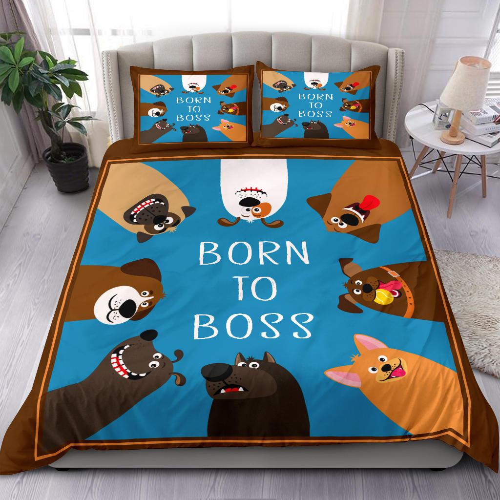 Born To Boss Bedding Duvet Cover And Pillowcase Set