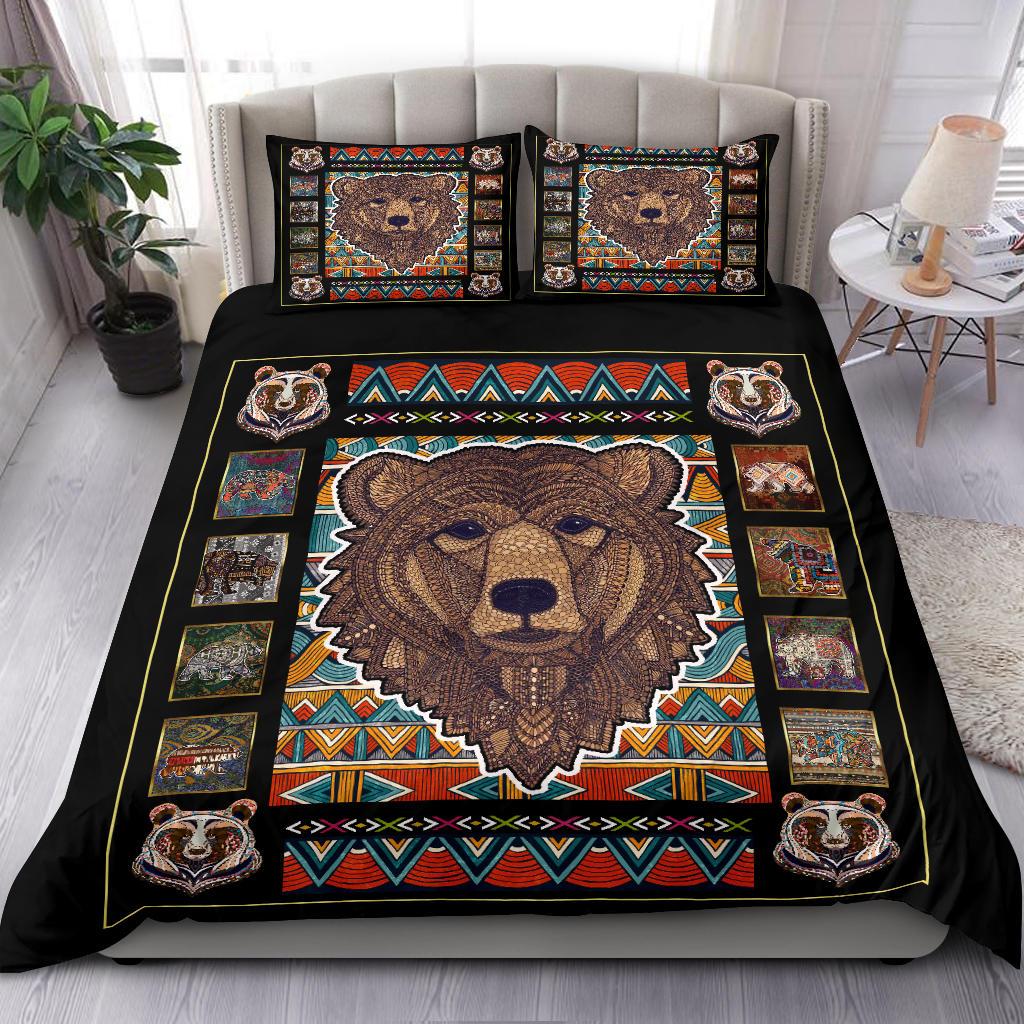 Bear Art Bedding Duvet Cover And Pillowcase Set