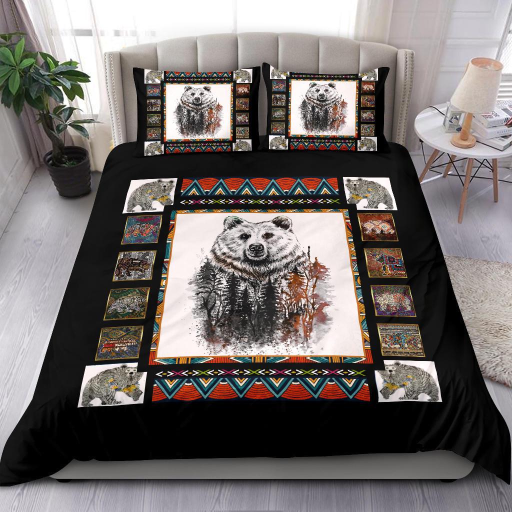 Bear Art New Bedding Duvet Cover And Pillowcase Set