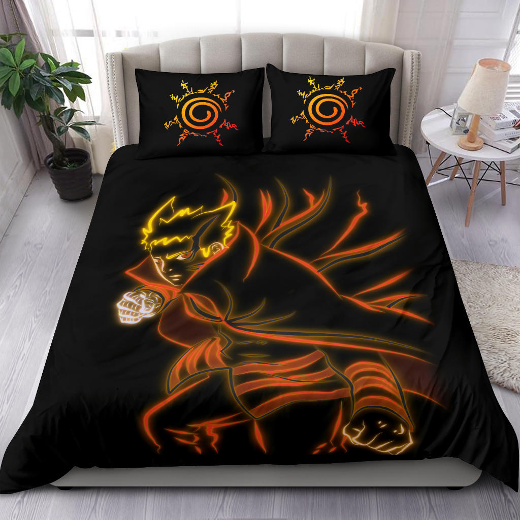 Naruto Baryon Mode Bedding Set Duvet Cover And Pillowcase Set