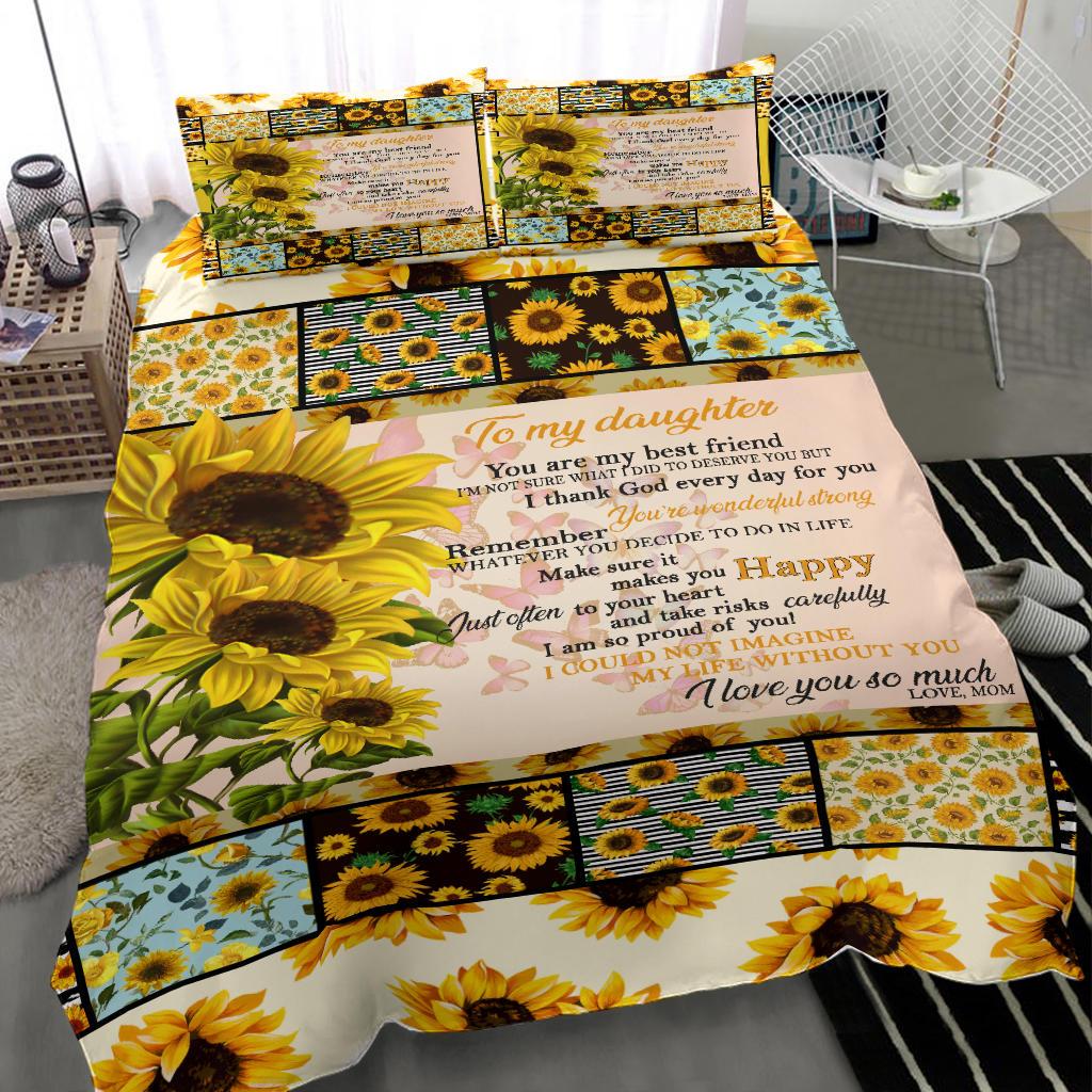 Sunflower Quilt Bedding Duvet Cover And Pillowcase Set