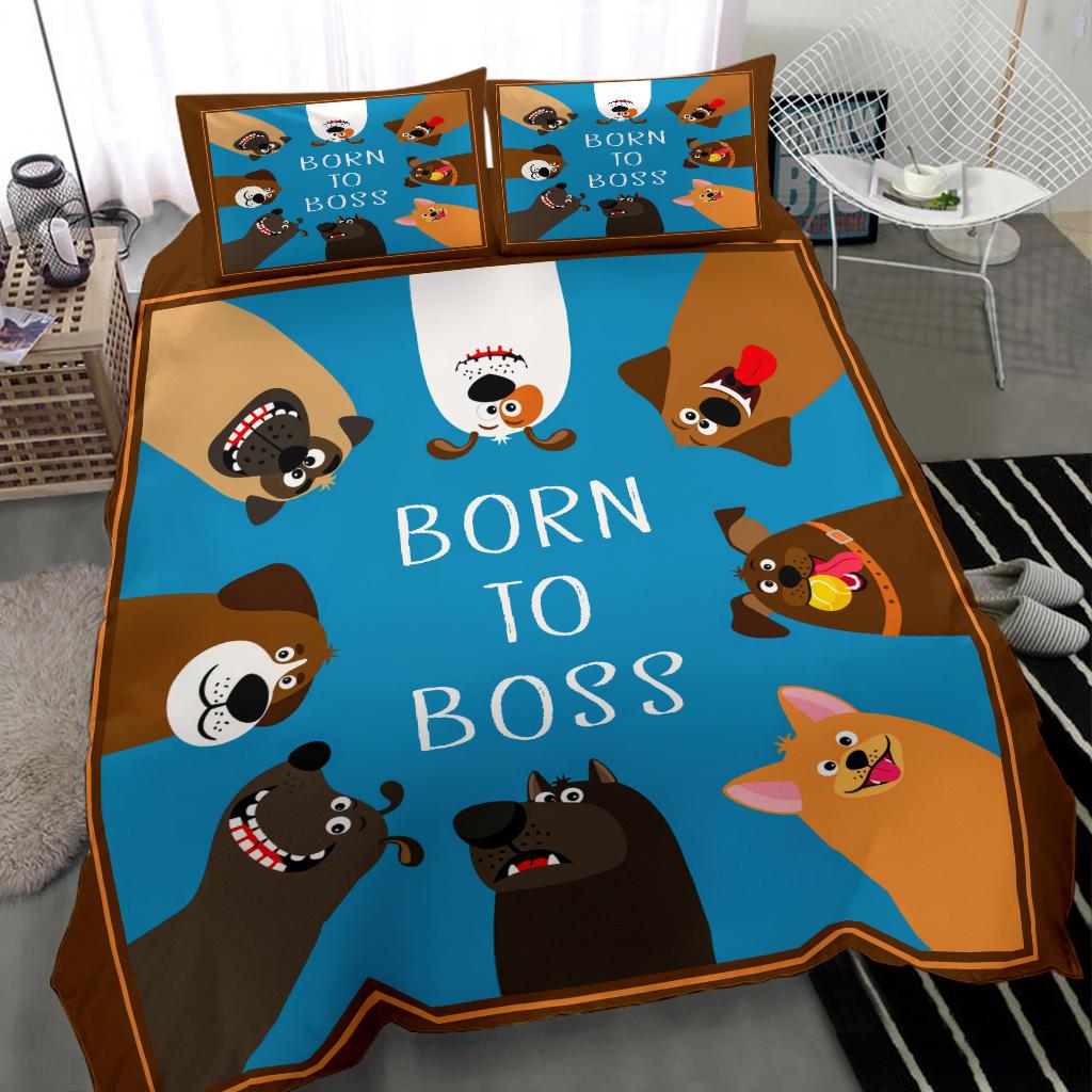 Born To Boss Bedding Duvet Cover And Pillowcase Set