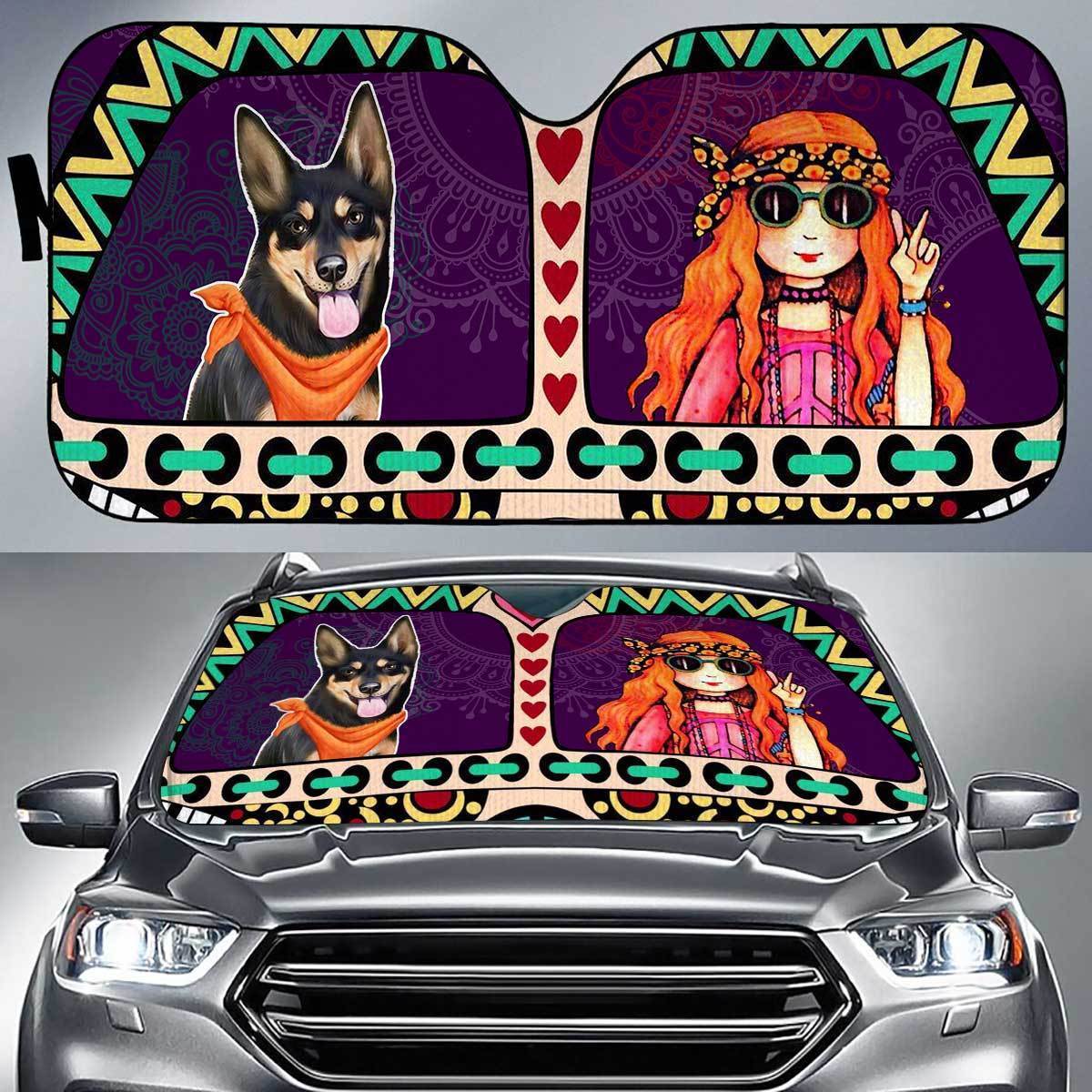 Australian Kelpie Peace Auto Sun Shade Gift Ideas 2022