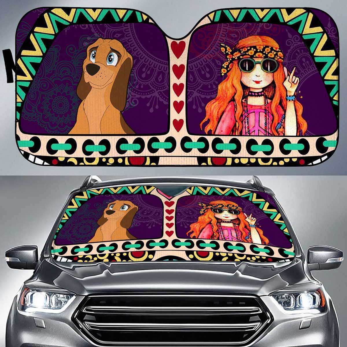 Bloodhound Peace Auto Sun Shade Gift Ideas 2021