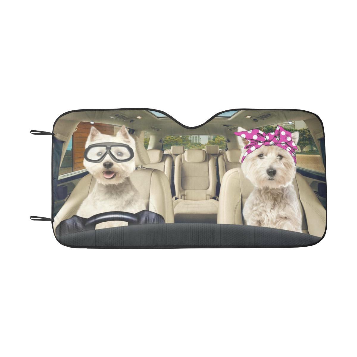 West Highland White Terrier Driver Auto Sun Shade Gift Ideas 2021