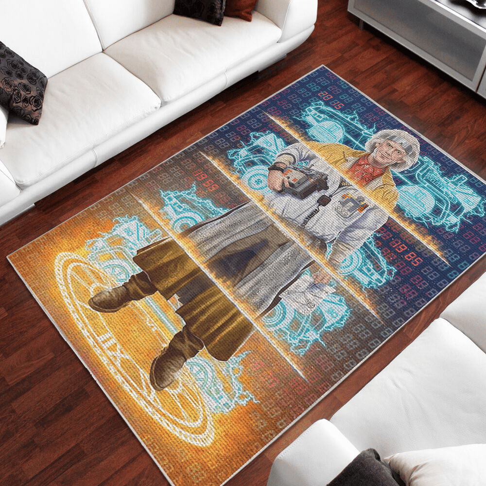 Back To The Future Area Rug Home Decor Bedroom Living Room Decor