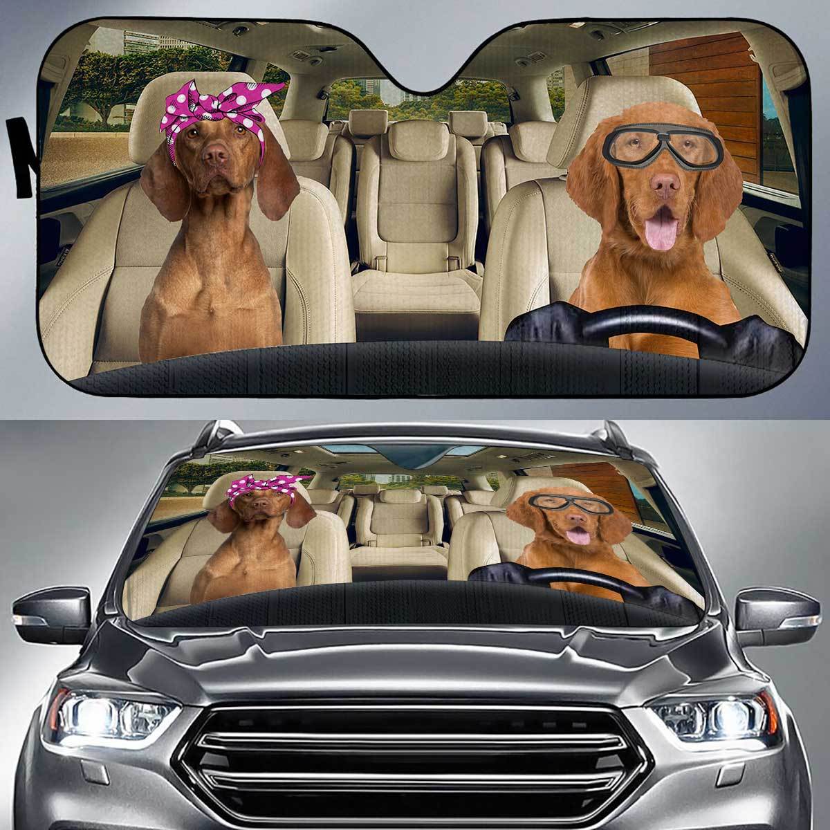 Vizsla Driver Auto Sun Shade Gift Ideas 2022