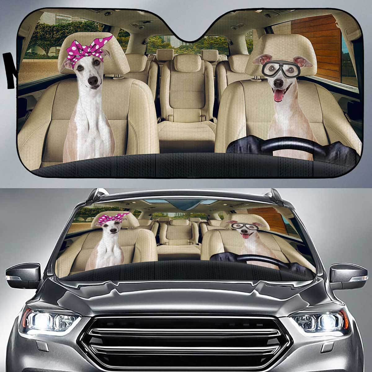 Whippet Driver Auto Sun Shade Gift Ideas 2022