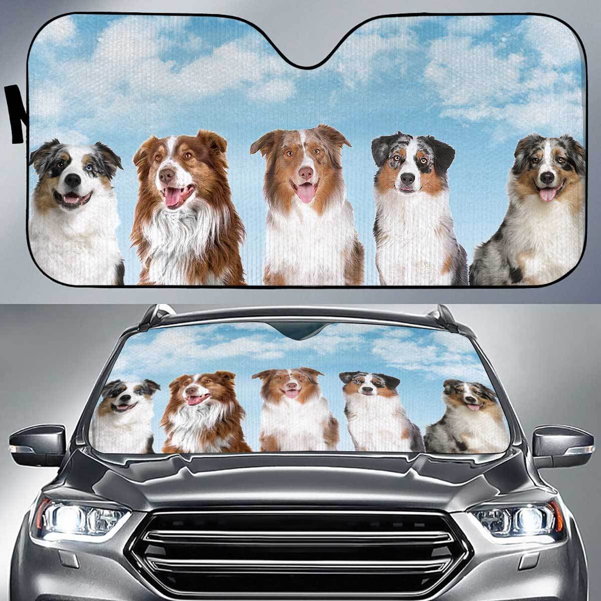 Australian Shepherd Funny Team Auto Sun Shade Gift Ideas 2021