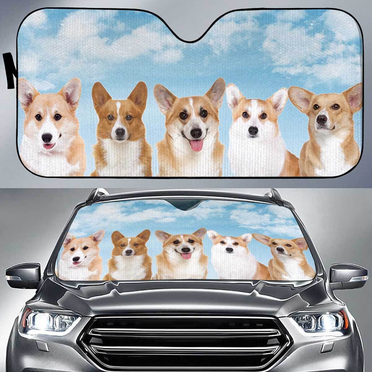 Corgi Funny Team Auto Sun Shade Gift Ideas 2021