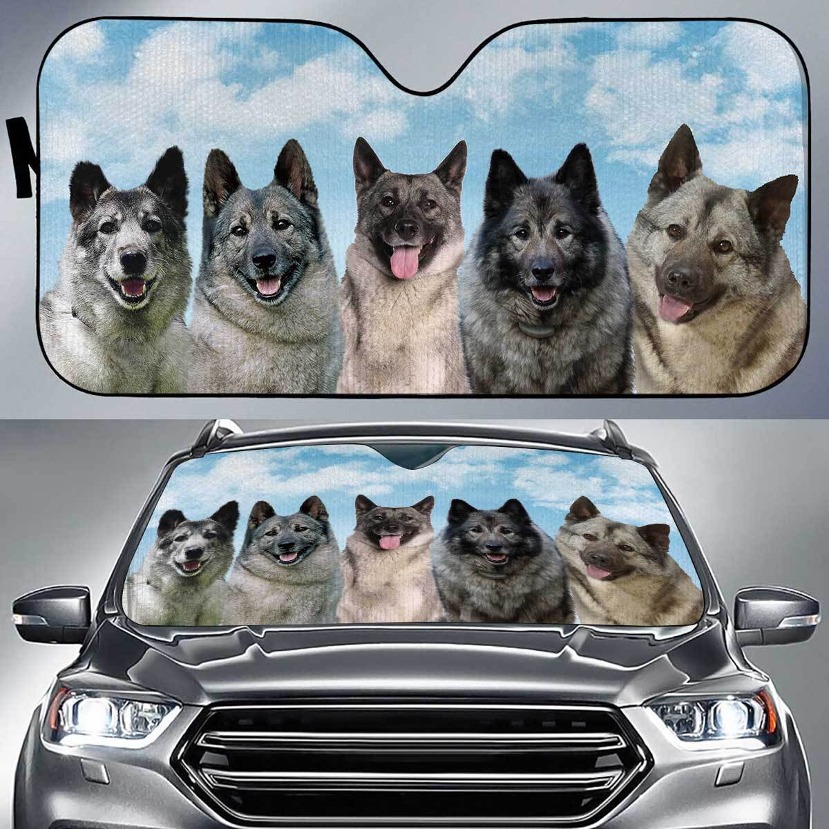 Norwegian Elkhound Funny Team Auto Sun Shade Gift Ideas 2021