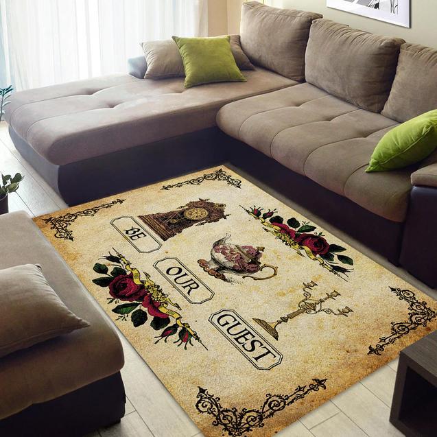 Be Our Guest Area Rug Home Decor Bedroom Living Room Decor