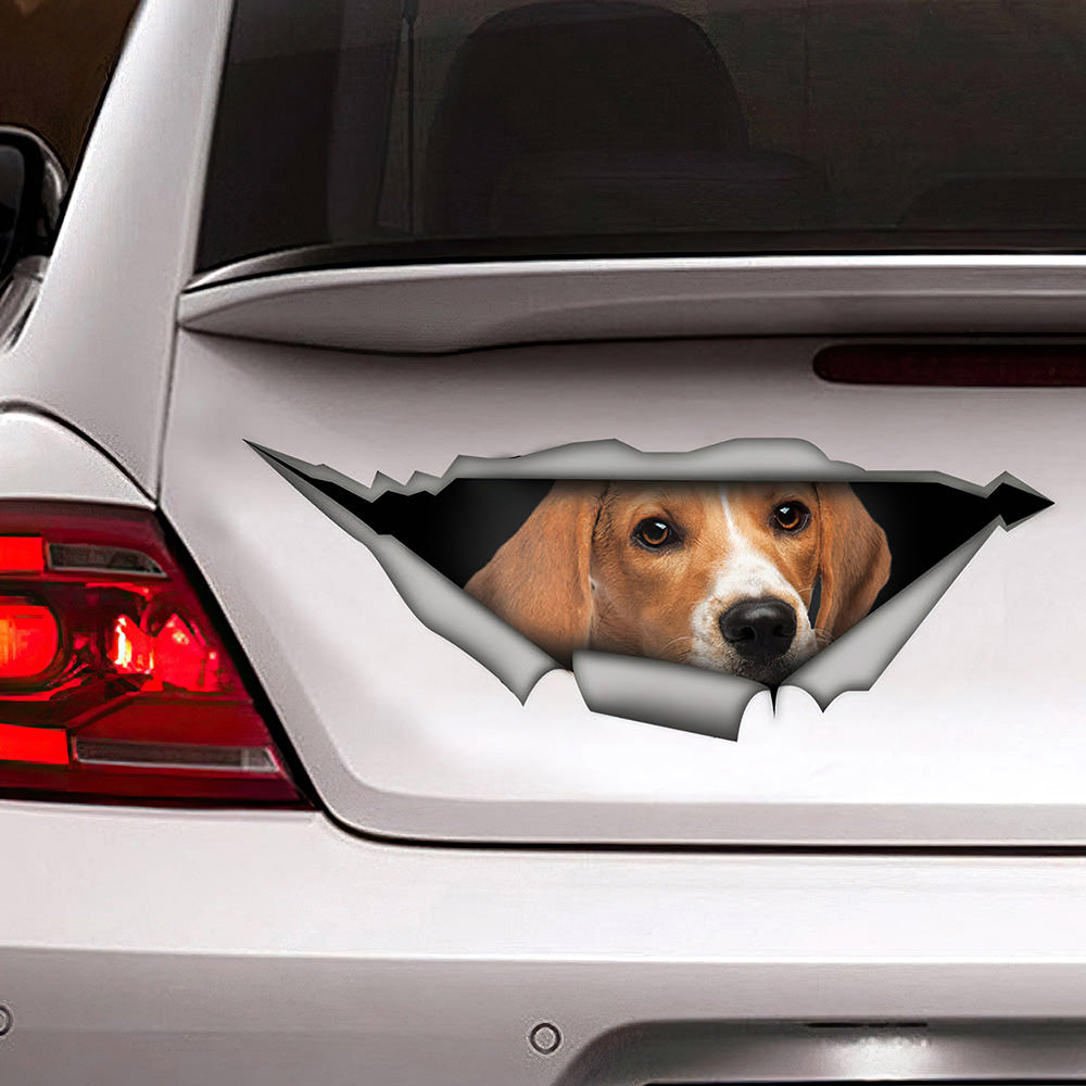 Best Beagle Car 3D Stickers Decal Car Accessories Car Decoration Amazing Gift Idea