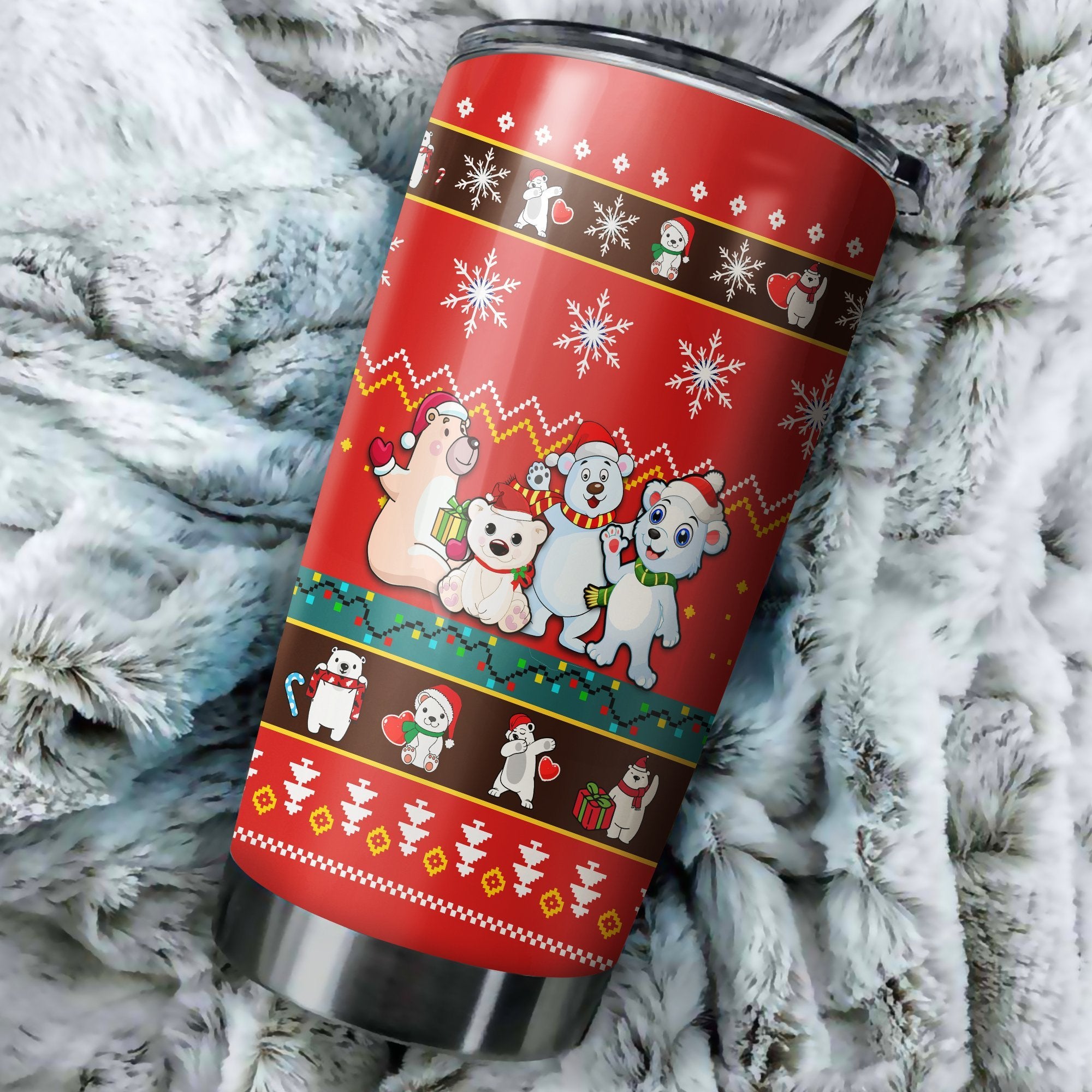 Bear Christmas Tumbler Perfect Birthday Best Gift Stainless Traveling Mugs 2021