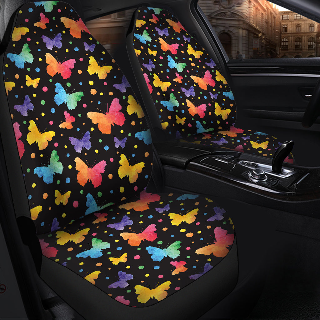 Butterfly Water Color Premium Premium Custom Car Seat Covers Decor Protector