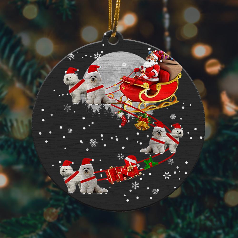 Bichon Frise Reindeer Christmas Santa Bichon Frise Christmas Ornament 2022 Amazing Decor Ideas