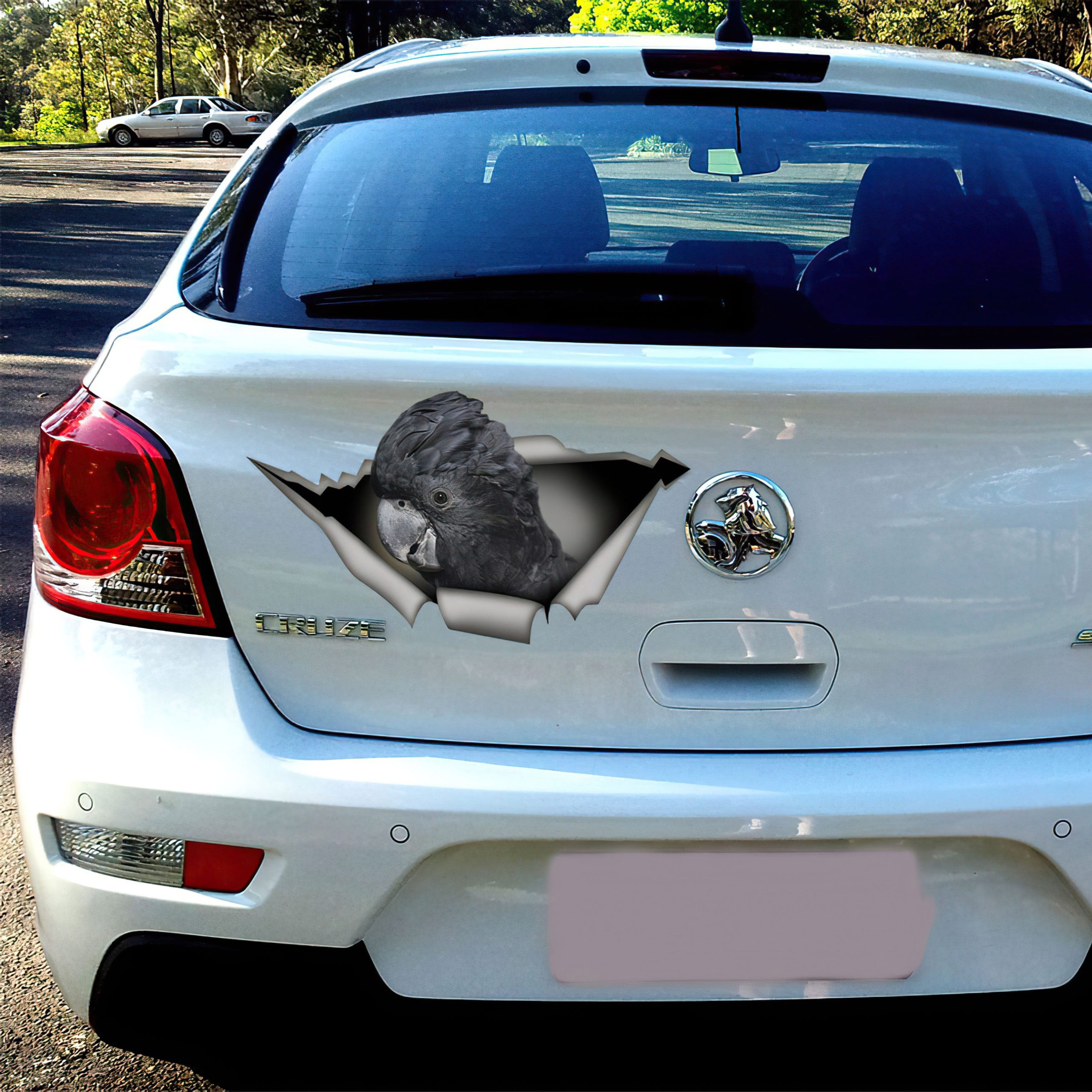 Best Black Cockatoo Car 3D Stickers Decal Car Accessories Car Decoration Amazing Gift Idea