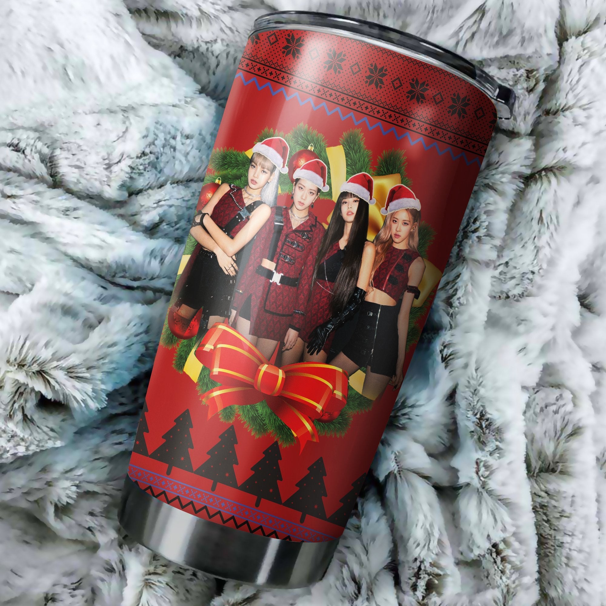 Black Pink 5 Christmas Tumbler Perfect Birthday Best Gift Stainless Traveling Mugs 2021