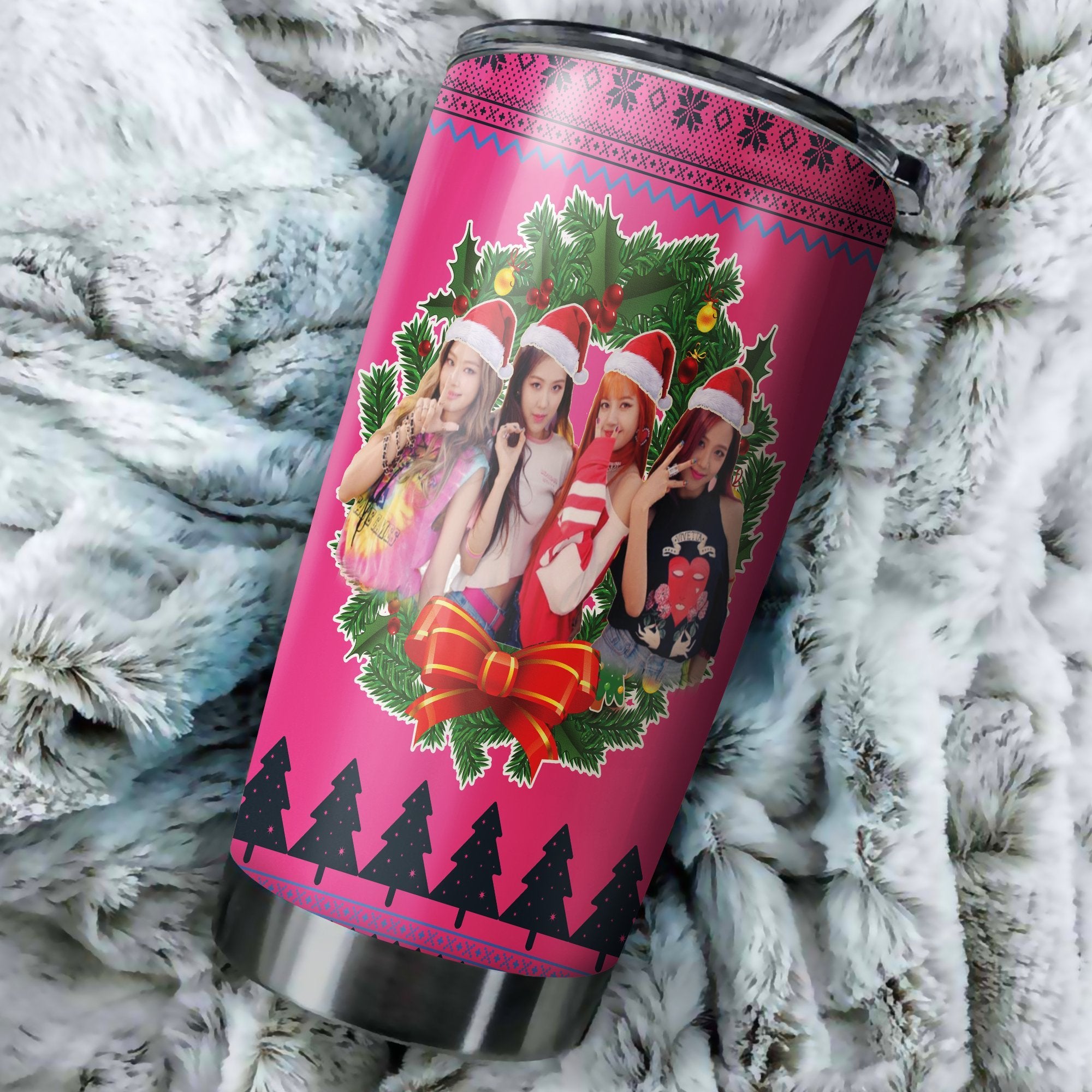 Black Pink 6 Christmas Tumbler Perfect Birthday Best Gift Stainless Traveling Mugs 2021