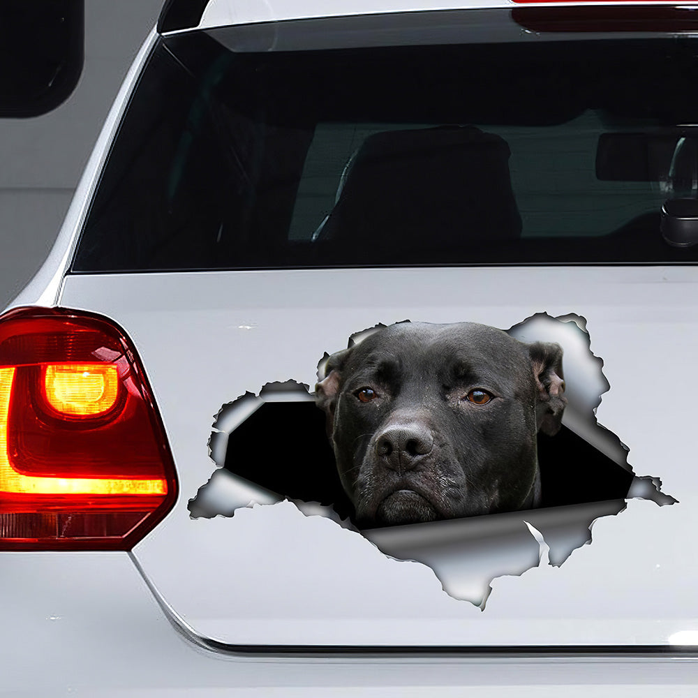 Best Black Pitbull Car 3D Stickers Decal Car Accessories Car Decoration Amazing Gift Idea