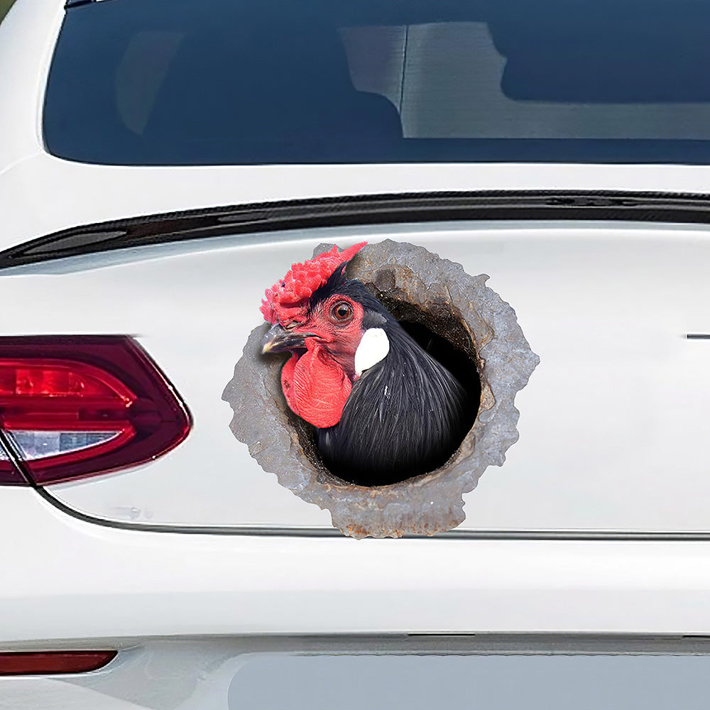 Best Black Rooster Car 3D Stickers Decal Car Accessories Car Decoration Amazing Gift Idea