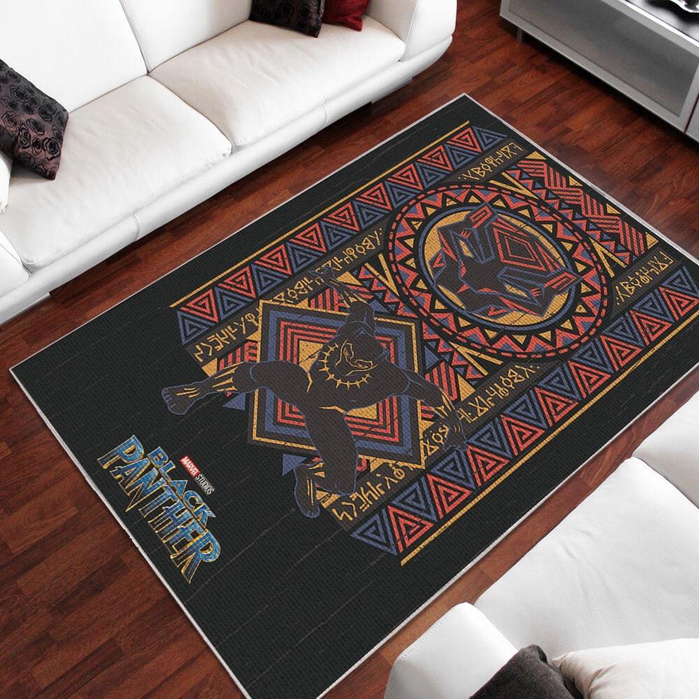 Black Panther Area Rug Home Decor Bedroom Living Room Decor