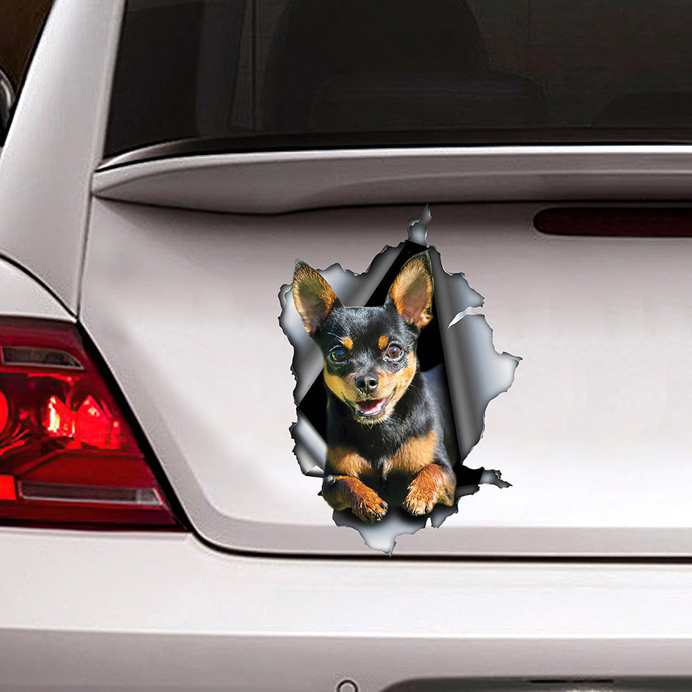 Best Black And Tan Chihuahua Car 3D Stickers Decal Car Accessories Car Decoration Amazing Gift Idea