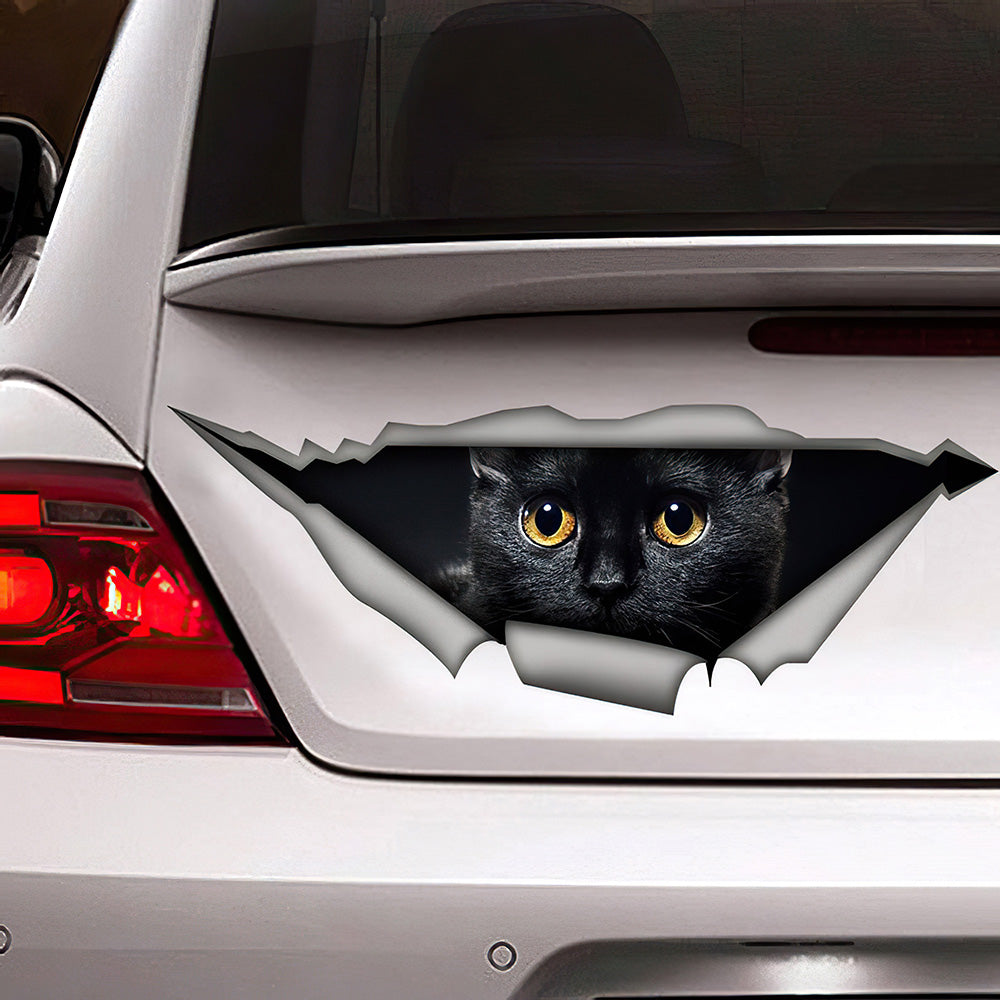 Best Black Cat Car 3D Stickers Decal Car Accessories Car Decoration Amazing Gift Idea