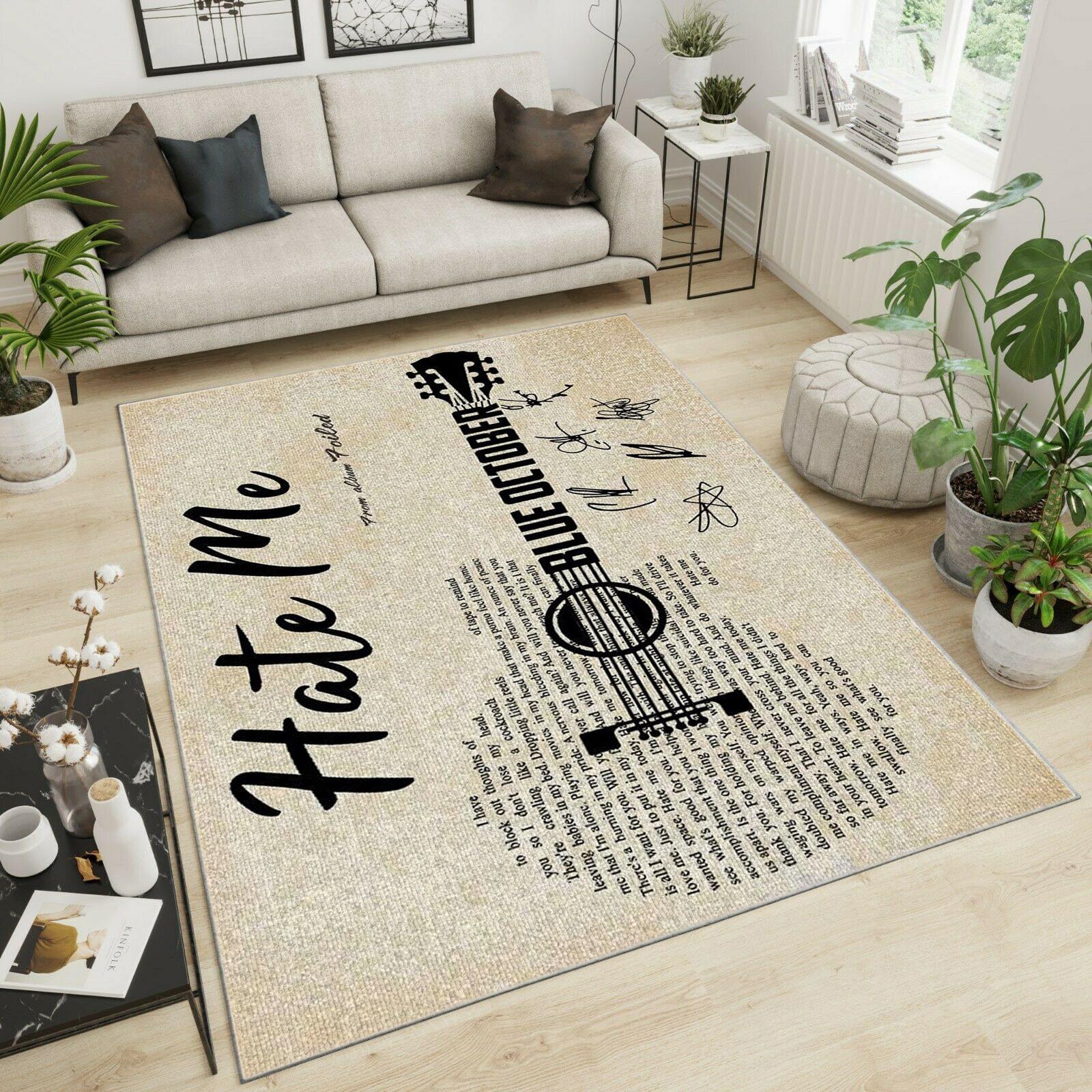 Blue October Area Rug Home Decor Bedroom Living Room Decor