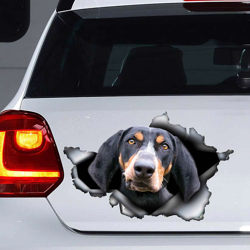 Best Bluetick Coonhound Car 3D Stickers Decal Car Accessories Car Decoration Amazing Gift Idea