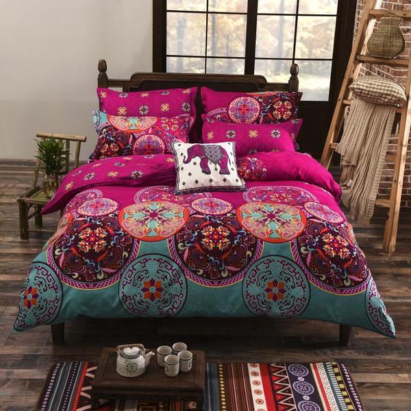 Boho Mandala Reversible Bedding Set