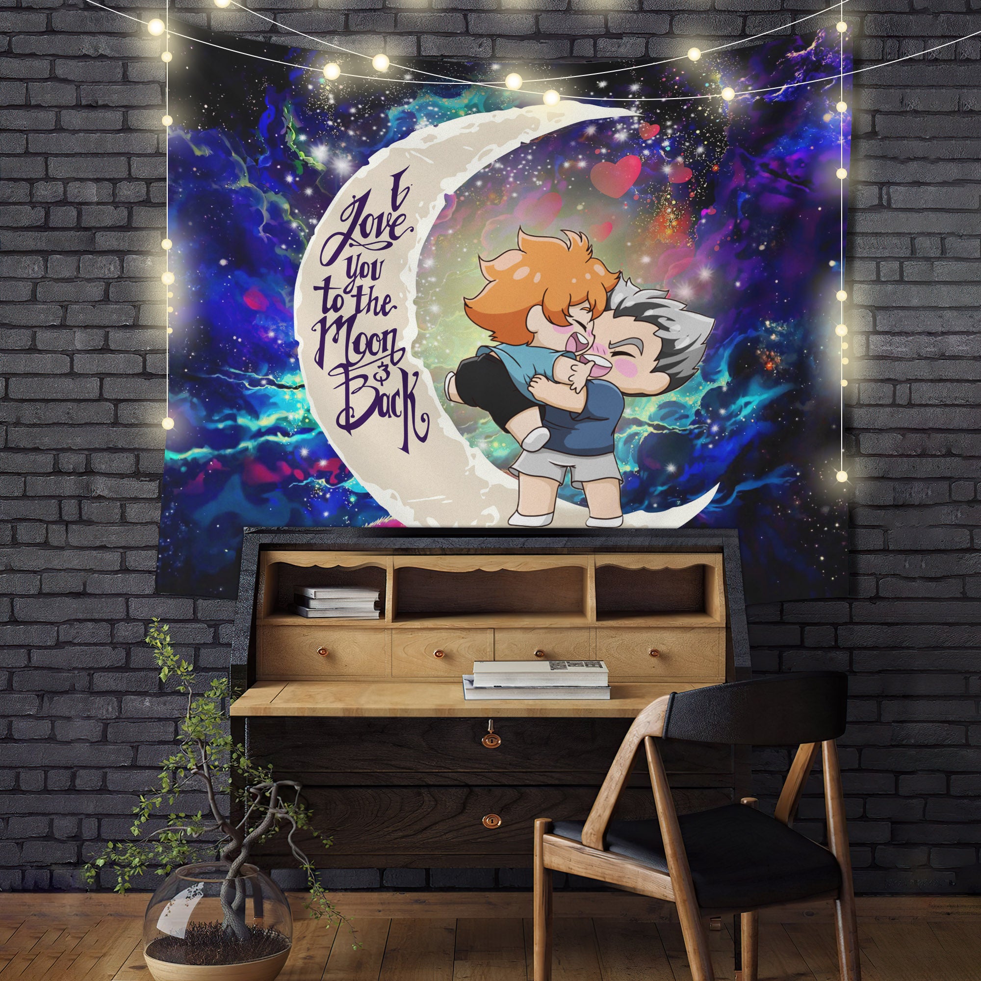 Bokuhina Moon And Back Galaxy Tapestry Room Decor