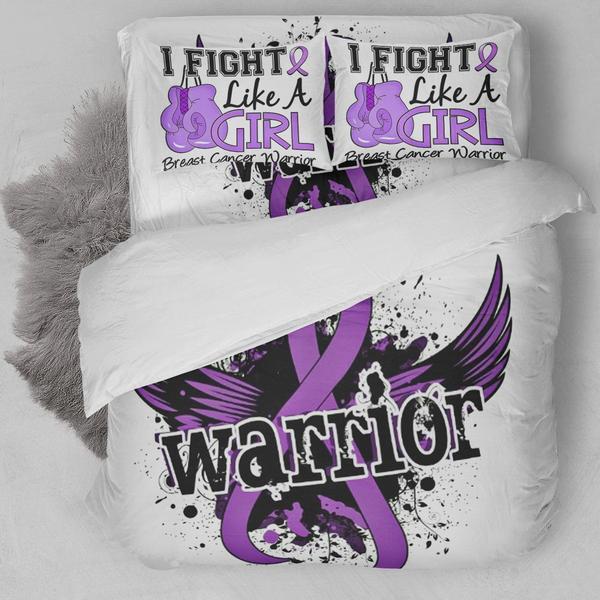 Breast Cancer Warrior Bedding Set