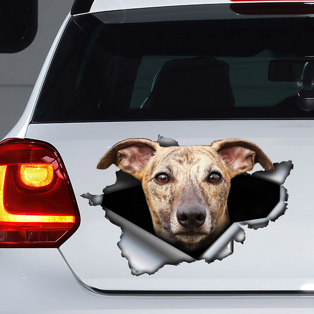 Best Brindle Greyhound Car 3D Stickers Decal Car Accessories Car Decoration Amazing Gift Idea