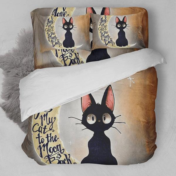 Cat Lovers-To The Moon And Back Bedding Set