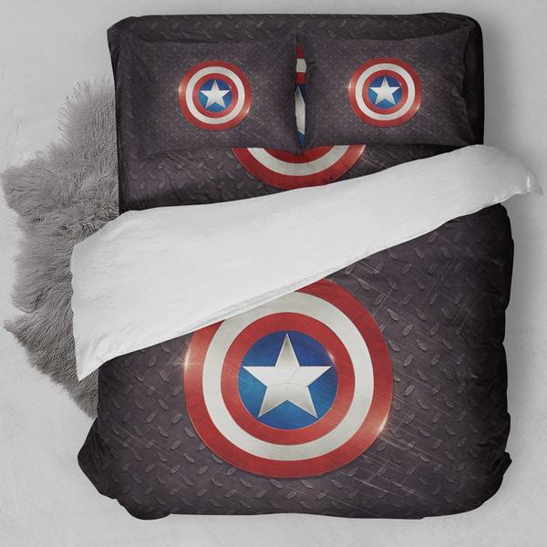 Captain America Logo Bedding Set