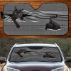 Cat Black Striped Car Windshield Auto Sun Shade Amazing Best Gift Ideas 2021