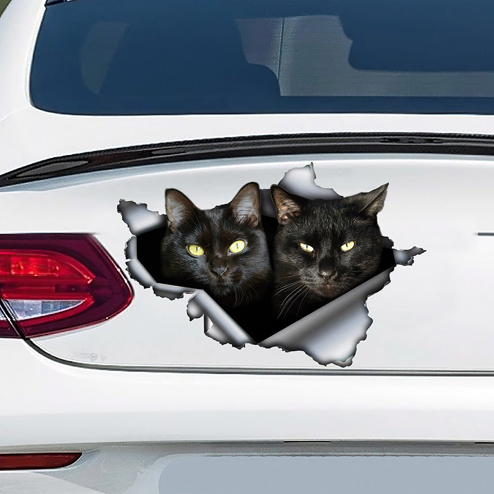 Best Cat Black Car 3D Stickers Decal Car Accessories Car Decoration Amazing Gift Idea