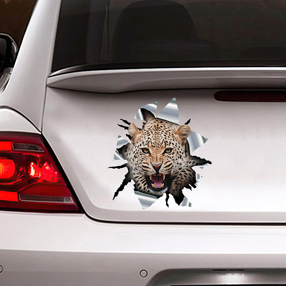 Best Cheetah Car Sticker, 3D Car 3D Stickers Decal Car Accessories Car Decoration Amazing Gift Idea