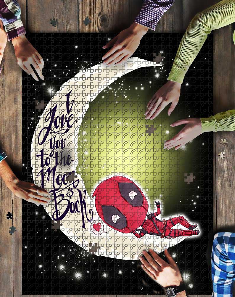 Chibi Deadpool Manga Film Anime Love To The Moon Mock Jigsaw Puzzle Kid Toys